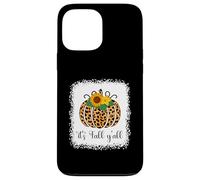 It's Fall Y'all Zucca Leopardo Stampa Ringraziamento Halloween Custodia per iPhone 13 Pro Max