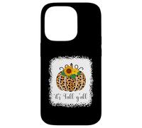 It's Fall Y'all Zucca Leopardo Stampa Ringraziamento Halloween Custodia per iPhone 14 Pro