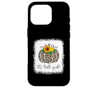 It's Fall Y'all Zucca Leopardo Stampa Ringraziamento Halloween Custodia per iPhone 16 Pro