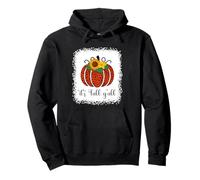 It's Fall Y'All Zucca Leopardo Stampa Ringraziamento Halloween Felpa con Cappuccio