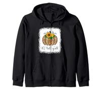 It's Fall Y'All Zucca Leopardo Stampa Ringraziamento Halloween Felpa con Cappuccio