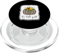 It's Fall Y'all Zucca Leopardo Stampa Ringraziamento Halloween PopSockets PopGrip per MagSafe