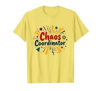 It's Fine Chaos Coordinator Tutto va Bene Divertente Maglietta, Uomo, Limone, XXL