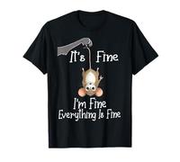 It's fine I'm fine Everything is fine Funny Cute Mouse Rat Maglietta