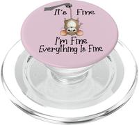It's fine I'm fine everything is fine funny Cute Mouse Rat PopSockets PopGrip per MagSafe
