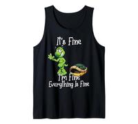 It's fine I'm fine Everything is fine Funny Cute Turtle Canotta