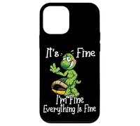 It's fine I'm fine everything is fine funny Cute Turtle Custodia per iPhone 12 mini