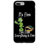It's fine I'm fine everything is fine funny Cute Turtle Custodia per iPhone 7 Plus/8 Plus