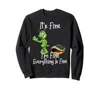 It's fine I'm fine Everything is fine Funny Cute Turtle Felpa