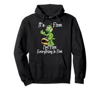 It's fine I'm fine Everything is fine Funny Cute Turtle Felpa con Cappuccio