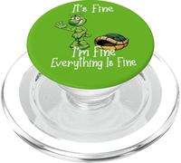 It's fine I'm fine everything is fine funny Cute Turtle PopSockets PopGrip per MagSafe