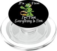 It's fine I'm fine everything is fine funny Cute Turtle PopSockets PopGrip per MagSafe