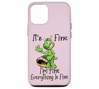 It's fine I'm fine everything is oky funny Turtle Great Gift Custodia per iPhone 12/12 Pro