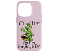 It's fine I'm fine everything is oky funny Turtle Great Gift Custodia per iPhone 14 Pro