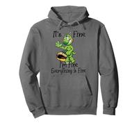 It's fine I'm fine Everything is oky Funny Turtle Great Gift Felpa con Cappuccio