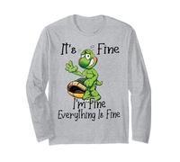 It's fine I'm fine Everything is oky Funny Turtle Great Gift Maglia a Manica