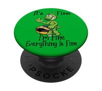 It's fine I'm fine everything is oky funny Turtle Great Gift PopSockets PopGrip Adesivo