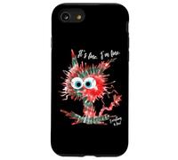It's Fine, sto bene, va tutto bene, divertente, natalizio, tie-dye cat Custodia per iPhone SE (2020) / 7/8