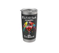 It's Five Oclock Everywhere Im Retired Summer Retirement Men Bicchiere termico in acciaio inox doppia parete