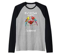 It's Five Oclock Everywhere Im Retired Summer Retirement Men Maglia con Maniche Raglan