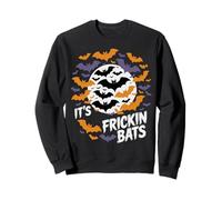 It's Frickin Bats Halloween Moon Bats Felpa
