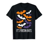It's Frickin Bats Halloween Moon Bats Maglietta