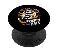 It's Frickin Bats Halloween Moon Bats PopSockets PopGrip Adesivo