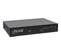 INL InLine® Gigabit Switch, 8 Porte (RJ45) 10/100/1000Mbps, Desktop, alimentato
