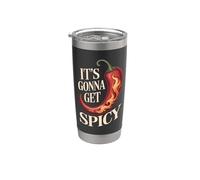 It's Gonna Get Spicy Hilarious Heat Puns Excitement - Bicchiere termico in acciaio inox doppia parete