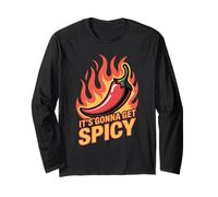 It's Gonna Get Spicy Hilarious Heat Puns Excitement Maglia a Manica