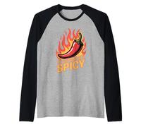 It's Gonna Get Spicy Hilarious Heat Puns Excitement Maglia con Maniche Raglan