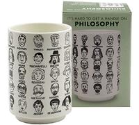 It's Hard to Get a Handle on Philosophy - Porcelain Tea Cup Featuring 60 Western Philosofos