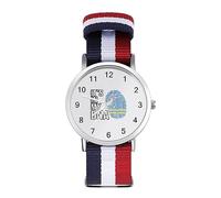 It's in my DNA Aruba Flag orologio sportivo per uomo donna cinturino in nylon orologio da polso analogico al quarzo, Stile:, regular, Cinturino