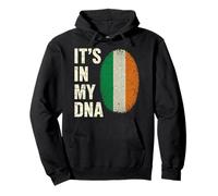 Its in My Dna Irish Vintage Ireland Flag Distressed Irish Felpa con Cappuccio
