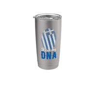 It'S In My Dna L'Impronta Della Bandiera Greca Bicchiere termico in acciaio inox doppia parete