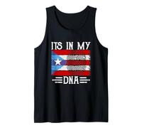 It's in My Dna Puerto Rico Flag Fingerprint Canotta