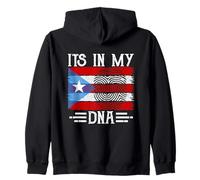 It's in My Dna Puerto Rico Flag Fingerprint Felpa con Cappuccio