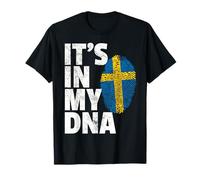 IT'S IN MY DNA Sweden Swedish Flag T Shirt Gift Men Women Maglietta