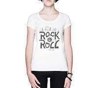 Its Indie Rock And Roll for Me Bianca Donna Maglietta White Women's T-Shirt Tee