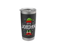 It's Jordan Elf Divertente Nome Personalizzato Natale Giordania Bicchiere termico in acciaio inox doppia parete