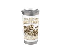 It's Just One Dam Project After Another Beaver funny men Bicchiere termico in acciaio inox doppia parete