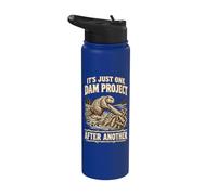 It's Just One Dam Project After Another Beaver funny men Stainless Steel Insulated Water Bottle