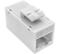 ITS Keystone RJ45 presa/presa, non schermata, Cat.6A, conf. da 8, bianco