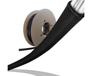 ITS Label-The-Cable TUBO, LTC PRO 5111, guaina flessibile per cavi, 10mm/25m, ne