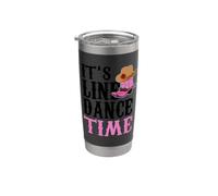 It's Line Dance Time Cute Line Dancing Bicchiere termico in acciaio inox doppia parete