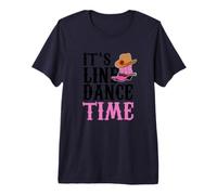 It's Line Dance Time Cute Line Dancing Maglietta Premium