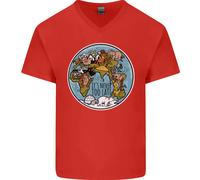 It's Mai Too Late Climate Change Uomo Scollo A V Cotone T-Shirt