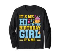 It's Me Hi I'm The Birthday Girl Its Me Birthday Party Cake Maglia a Manica
