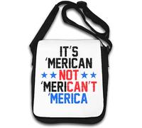 It's Merican Not Merican't Merica Borsa a Spalla Bianca