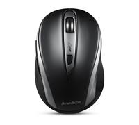 ITS Mouse, Perixx PERIMICE-721 IB Mouse ergonomico senza fili, 5 tasti, argento/